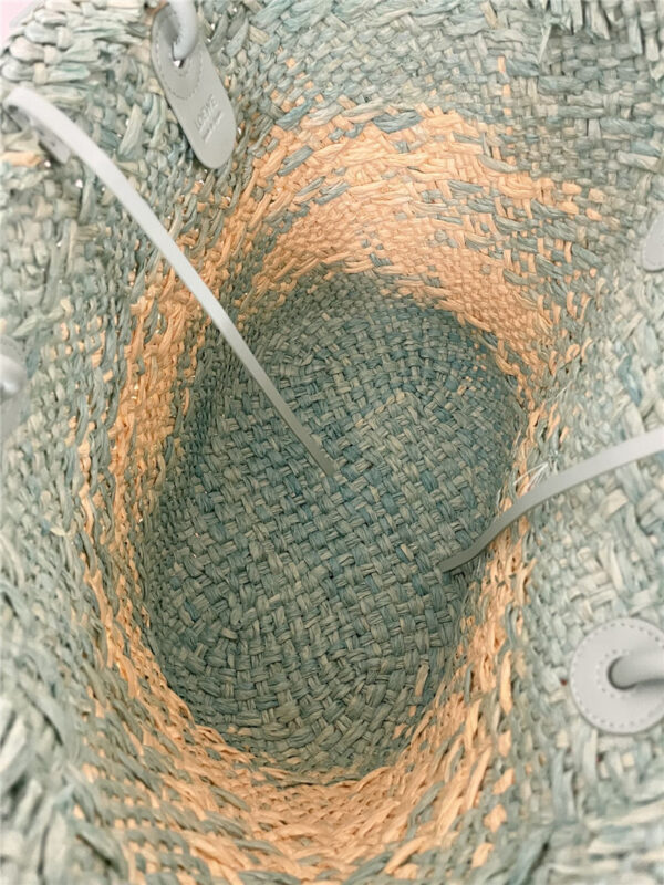 Loewe Anagram Basket Bag Blue - Image 5