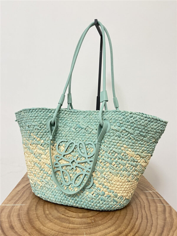 Loewe Anagram Basket Bag Blue