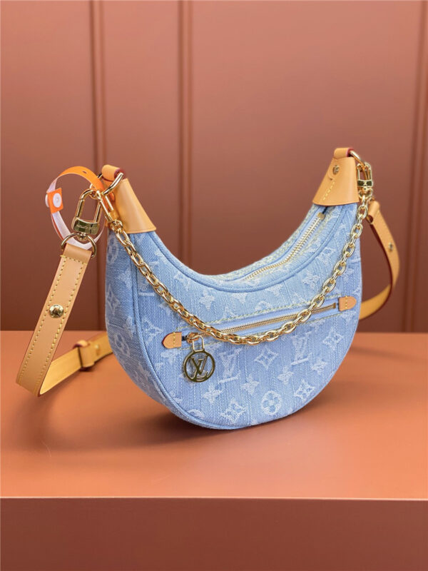 Louis Vuitton LV Loop Denim Hobo Bag - Image 3
