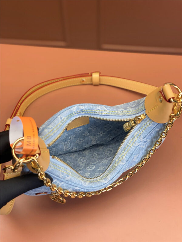 Louis Vuitton LV Loop Denim Hobo Bag - Image 4