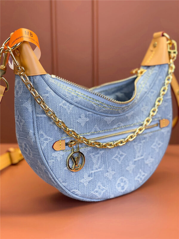 Louis Vuitton LV Loop Denim Hobo Bag - Image 6