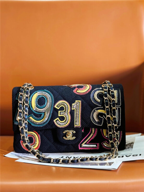 CC limited edition woolen CF bag