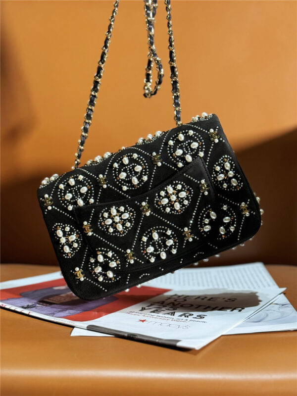 CC cf new pearl flap bag - Image 7