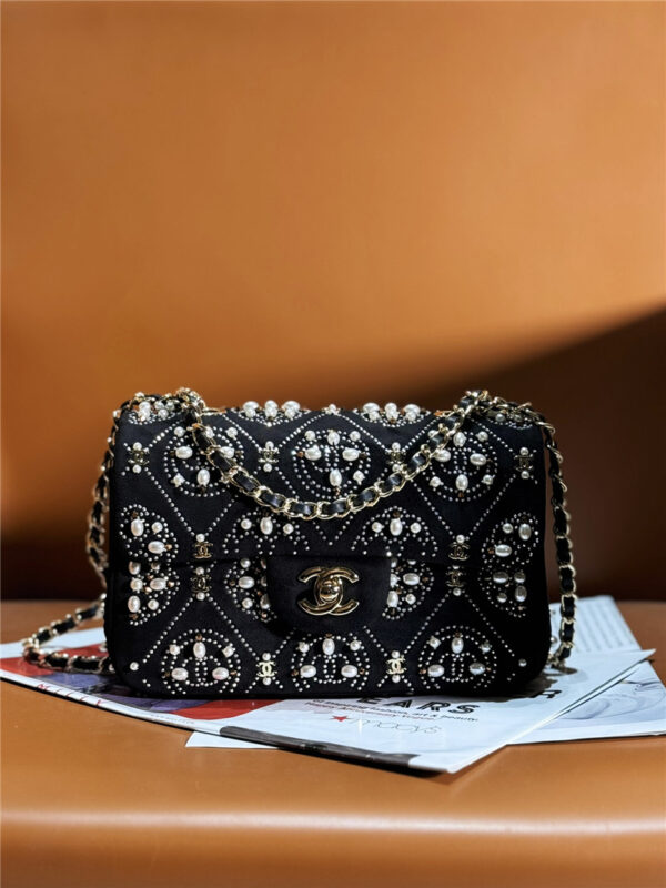 CC cf new pearl flap bag - Image 8