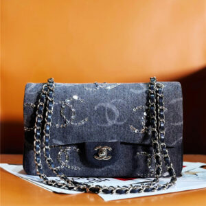 CC denim beading sequins cf bag