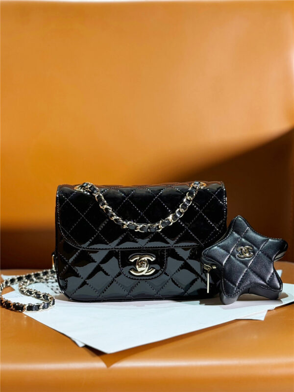 CC patent leather CF star bag - Image 8