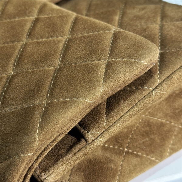 CC brown suede cf flap bag - Image 4