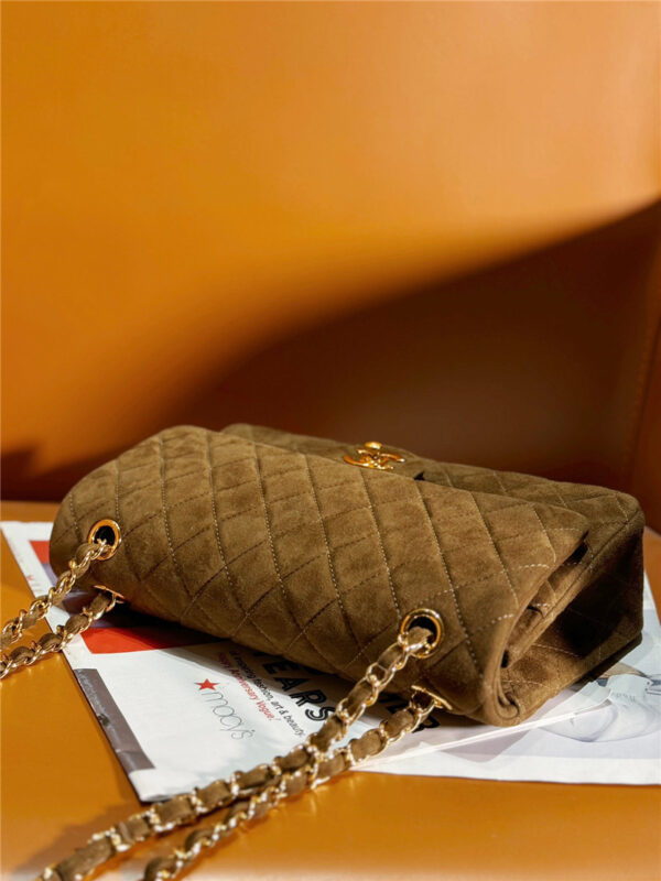 CC brown suede cf flap bag - Image 2