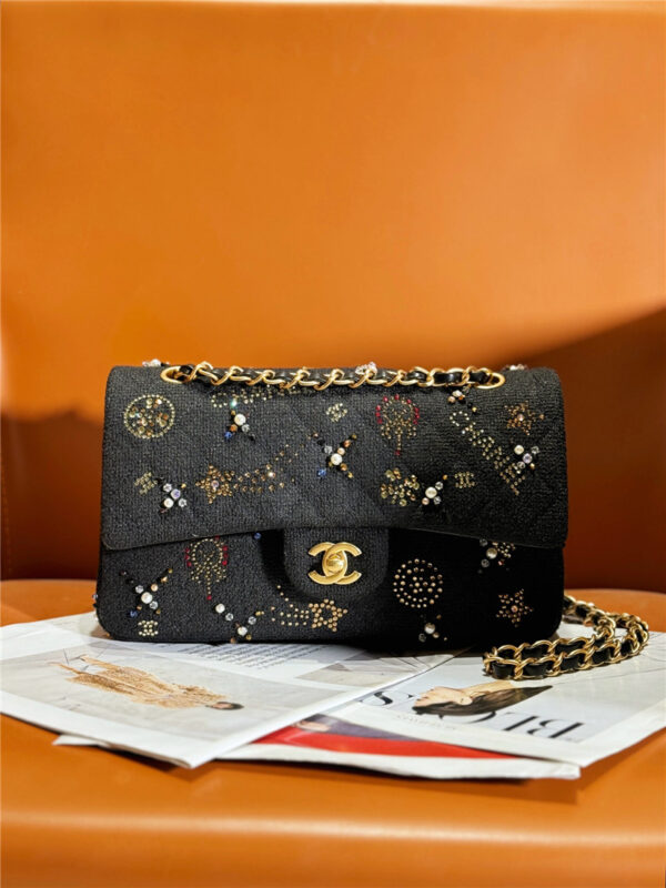CC cf pearl flap bag