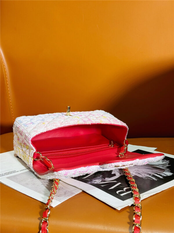 CC Logo Woolen Pink CF Bag - Image 4