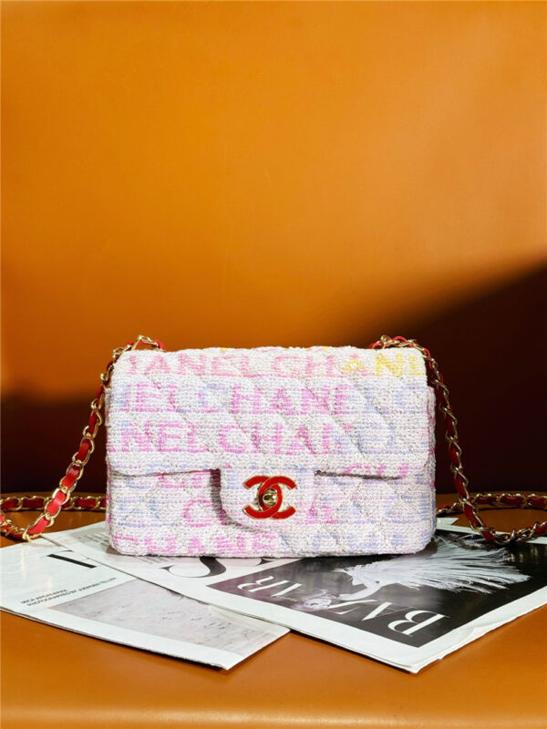 CC Logo Woolen Pink CF Bag - Image 6