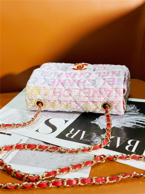 CC Logo Woolen Pink CF Bag - Image 8