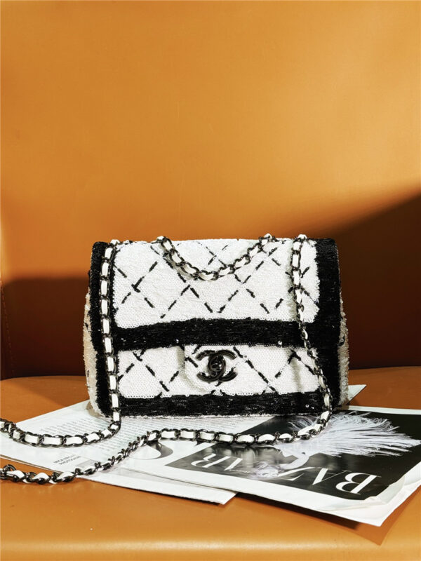 Chanel Sequin CF bag small - Image 7