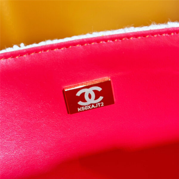 CC Woolen Pink CF Bag Large - Image 6