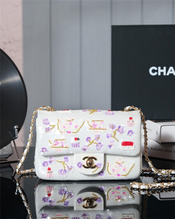 Chanel Sequin CF bag small - Image 2