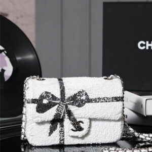 CC bow sequin cf bag