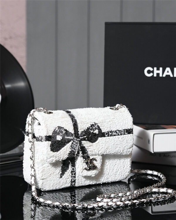 CC bow sequin cf bag - Image 7