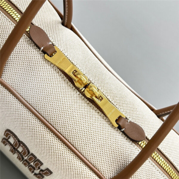 Miu Miu Canvas Bowling Bag - Image 2