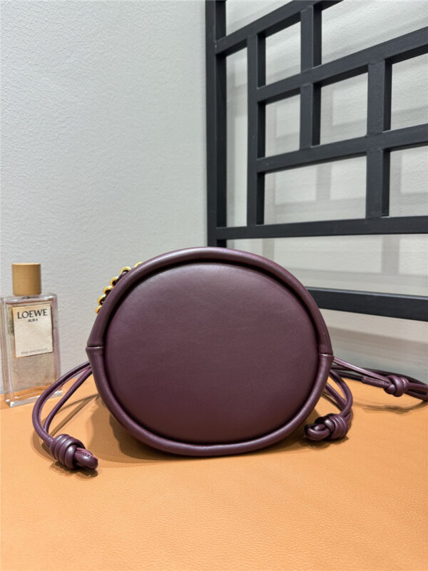 Loewe Flamenco Wine Red Leather Bag - Image 3