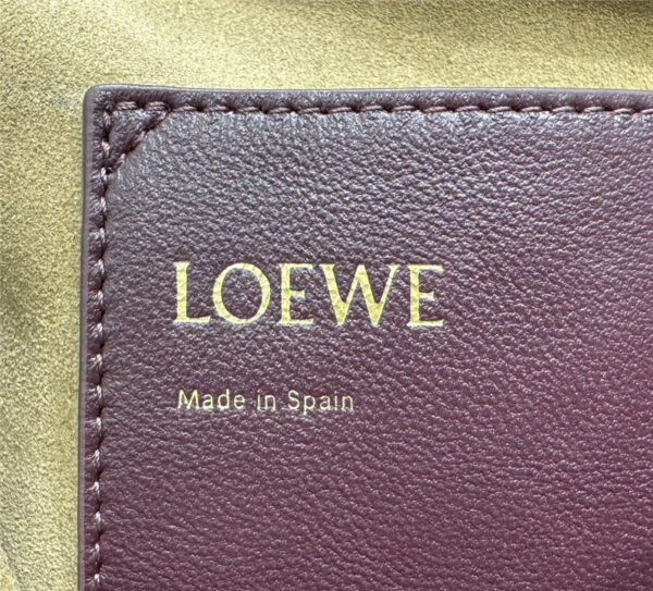 Loewe Flamenco Wine Red Leather Bag - Image 4