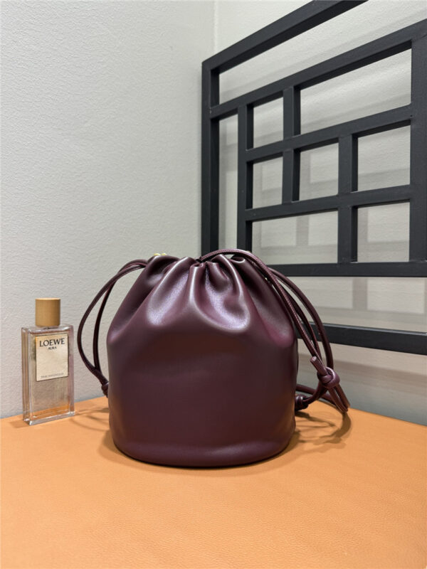 Loewe Flamenco Wine Red Leather Bag - Image 6