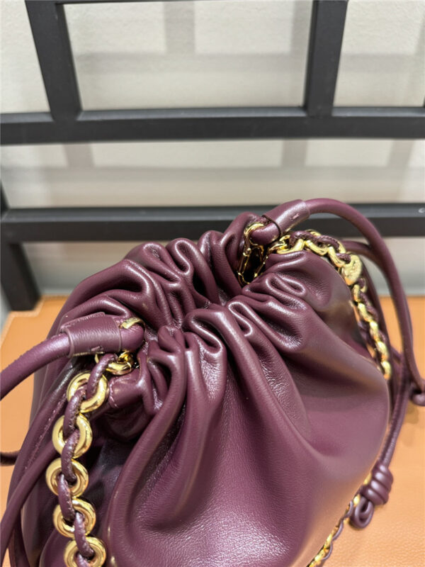 Loewe Flamenco Wine Red Leather Bag - Image 8