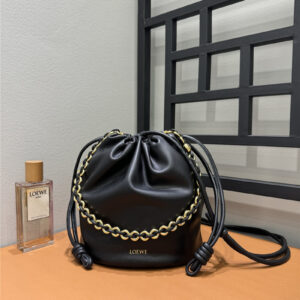 Loewe Flamenco Black Leather Bag