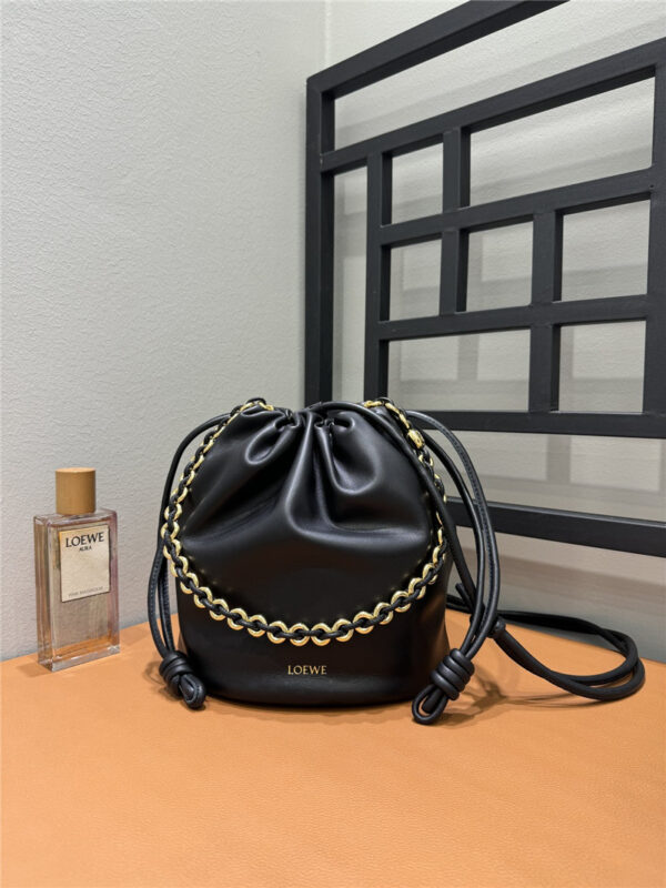 Loewe Flamenco Black Leather Bag