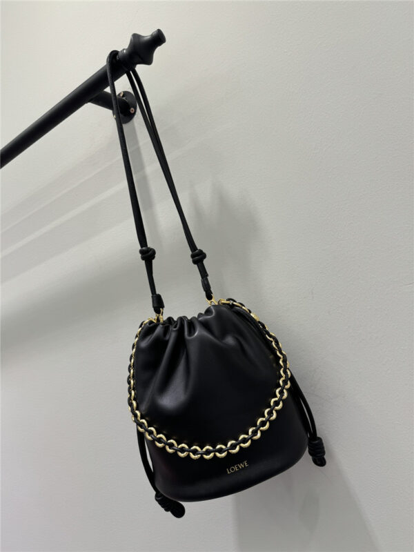 Loewe Flamenco Black Leather Bag - Image 3