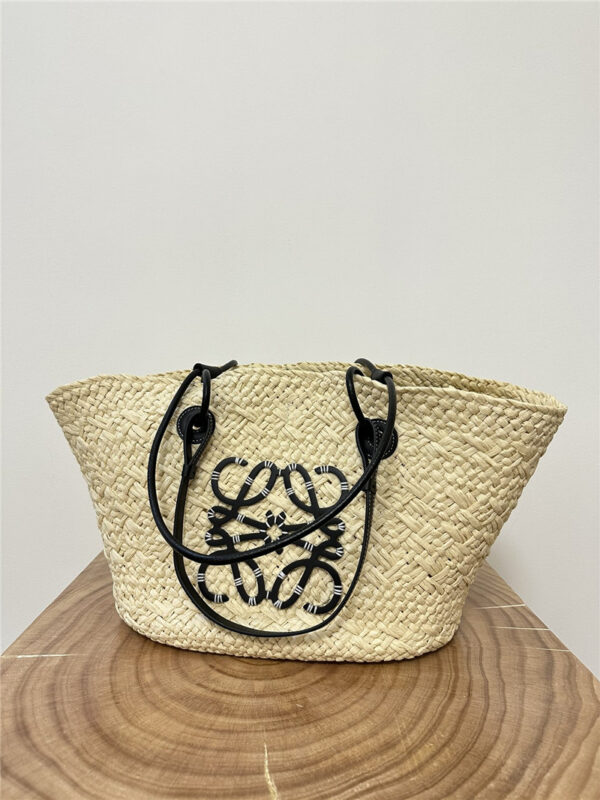 Loewe Anagram Basket Bag Black - Image 6