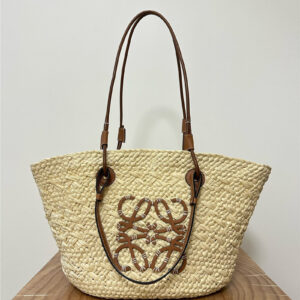 Loewe Anagram Basket Bag Brown