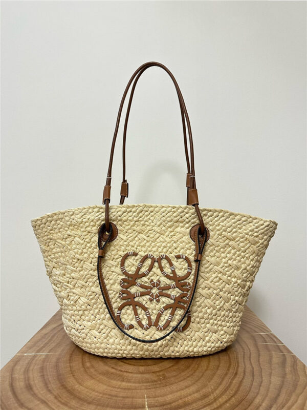 Loewe Anagram Basket Bag Brown