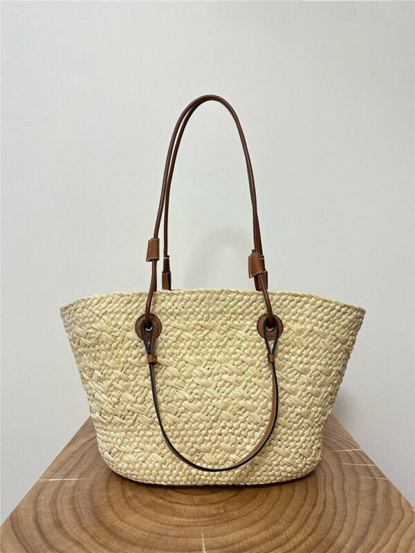 Loewe Anagram Basket Bag Brown - Image 6