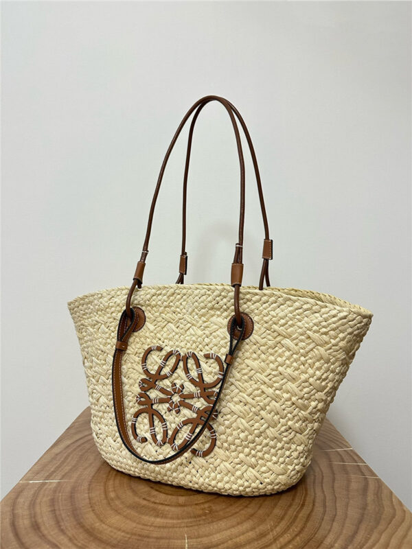 Loewe Anagram Basket Bag Brown - Image 7