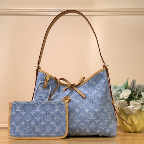 Louis Vuitton LV Carryall Denim PM Bag - Image 4