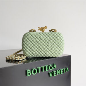 Bottega Veneta Green Knot Clutch Bag