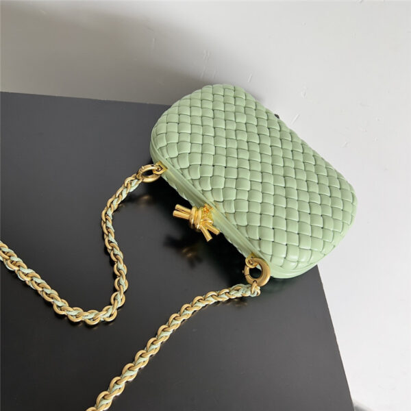 Bottega Veneta Green Knot Clutch Bag - Image 6