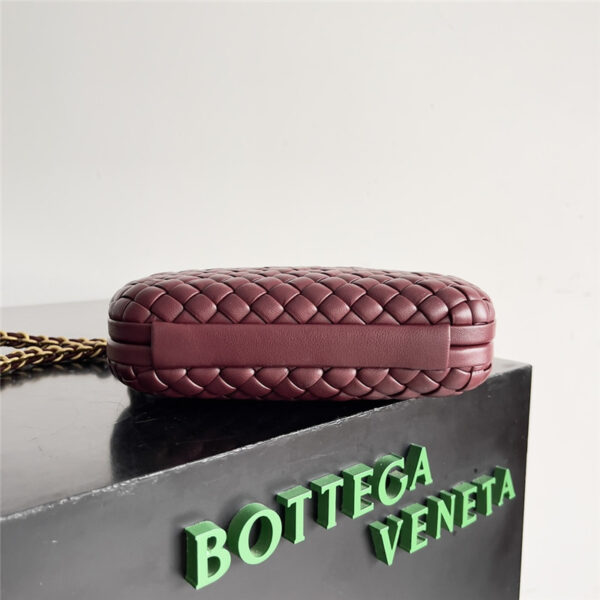Bottega Veneta Wine Red Knot Clutch - Image 4
