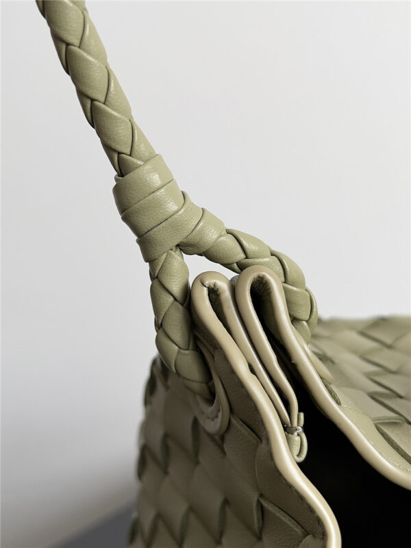 Bottega Veneta Small Andiamo Parachute Bag in Green - Image 7