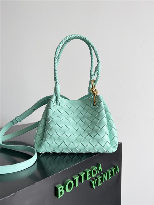 Bottega Veneta Small Andiamo Parachute Bag in Blue - Image 7