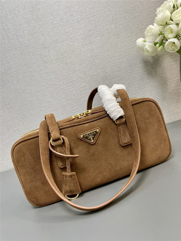 Prada Suede Tote Bag - Image 4