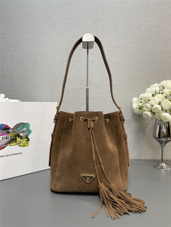 Prada Suede Bucket Bag