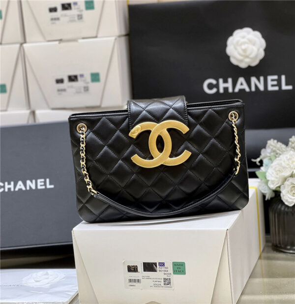 CC logo retro tote shopping bag - Image 7