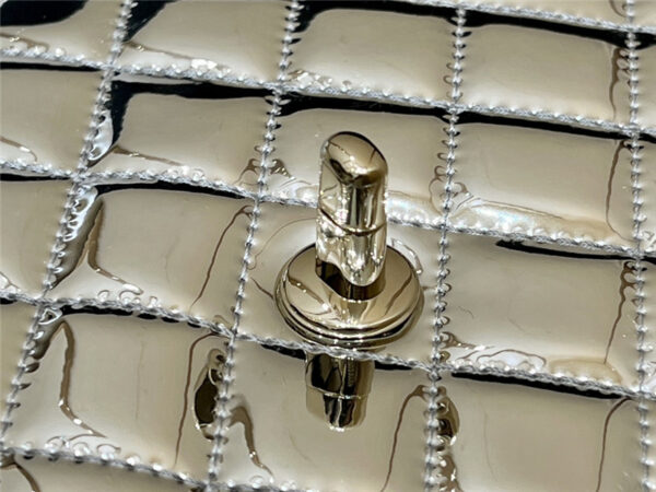 CC patent leather silver double backpack - Image 6