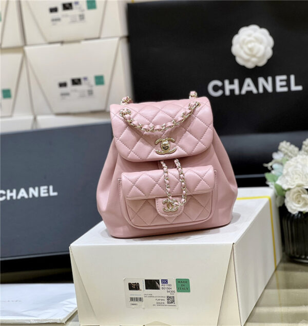 chanel duma backpack caviar pink
