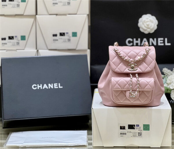 chanel duma backpack caviar pink - Image 5