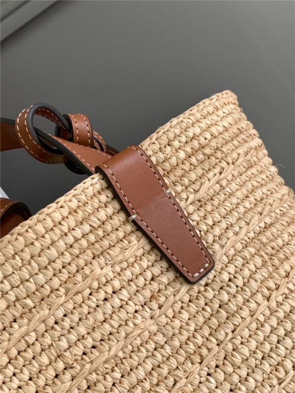 Celine Teen Plant Cowhide Classic Basket Bag Brown - Image 4