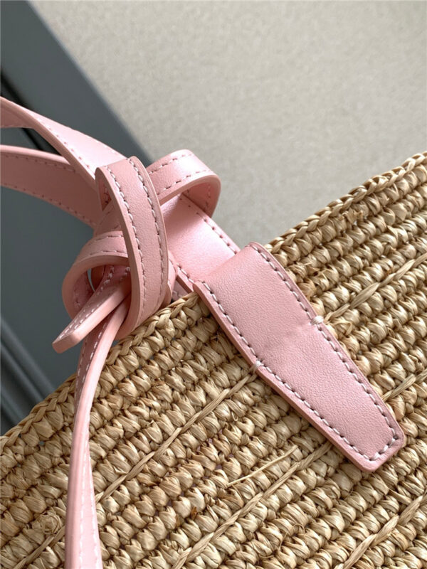 Celine Teen Plant Cowhide Classic Basket Bag Pink - Image 8