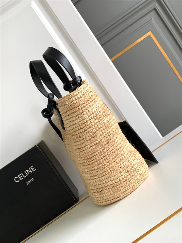 Celine Teen Plant Cowhide Classic Basket Bag - Image 4