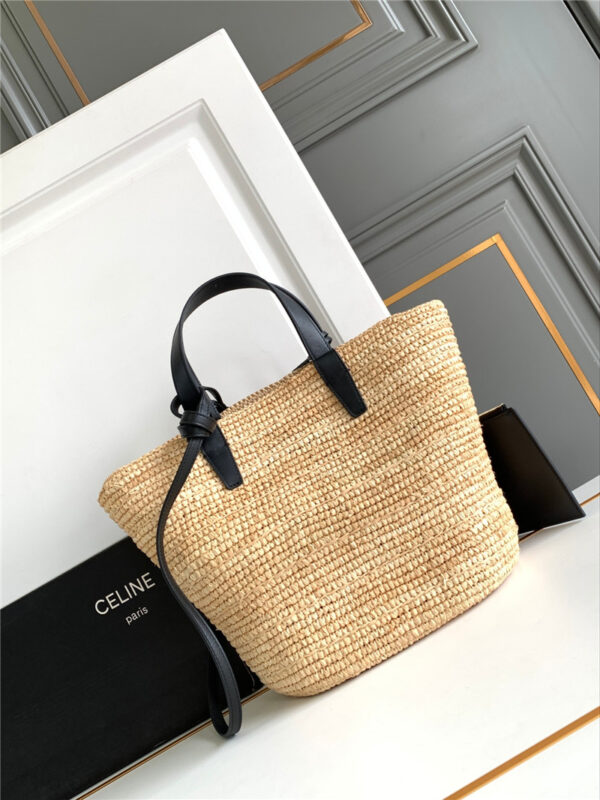 Celine Teen Plant Cowhide Classic Basket Bag - Image 7